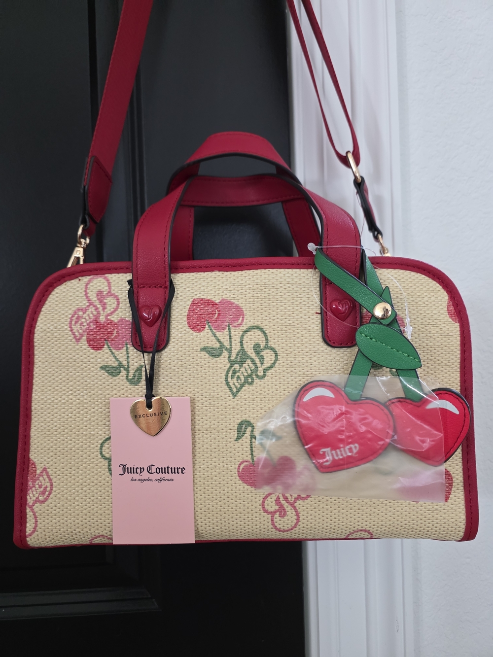 Juicy Couture Juicy Paradise Red Cherry-Print Satchel
